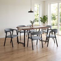 Thumbnail for Juego de Comedor 6 Sillas y Mesa Rectangular Madera Metal