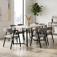 Thumbnail for Juego de Comedor 6 Sillas y Mesa Rectangular Madera Metal
