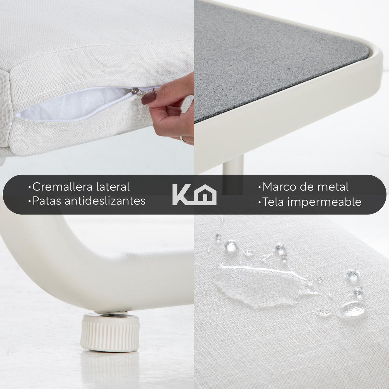 Juego De Comedor Sillas Mesa Para Jardín Rattan Sunset 5 Pzs