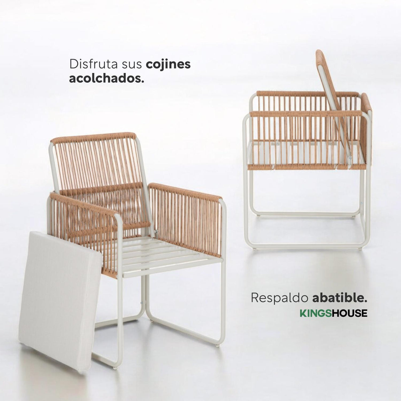 Juego De Comedor Sillas Mesa Para Jardín Rattan Sunset 5 Pzs