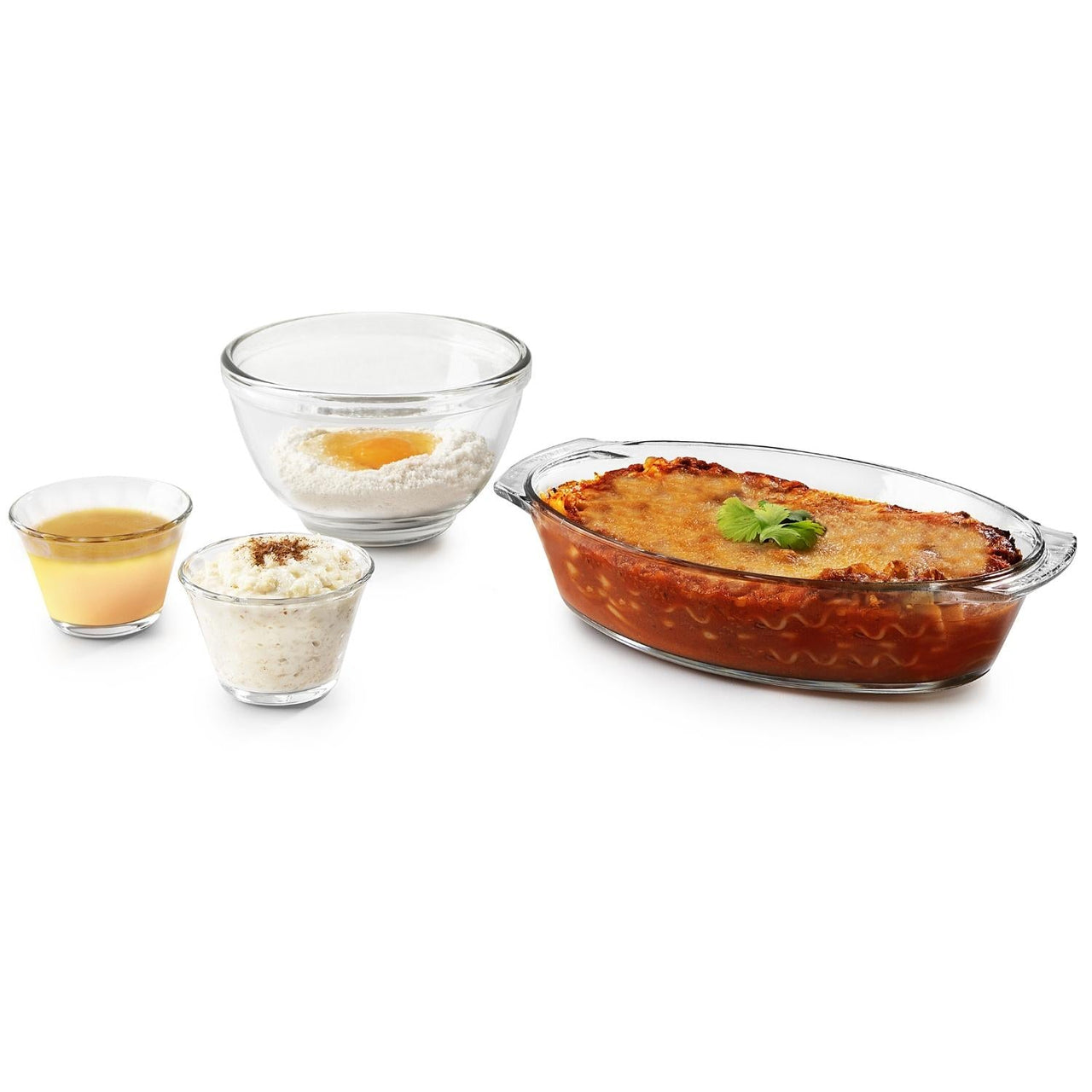 Juego Refractarios Pyrorey De Vidrio Para Hornear 4 Piezas