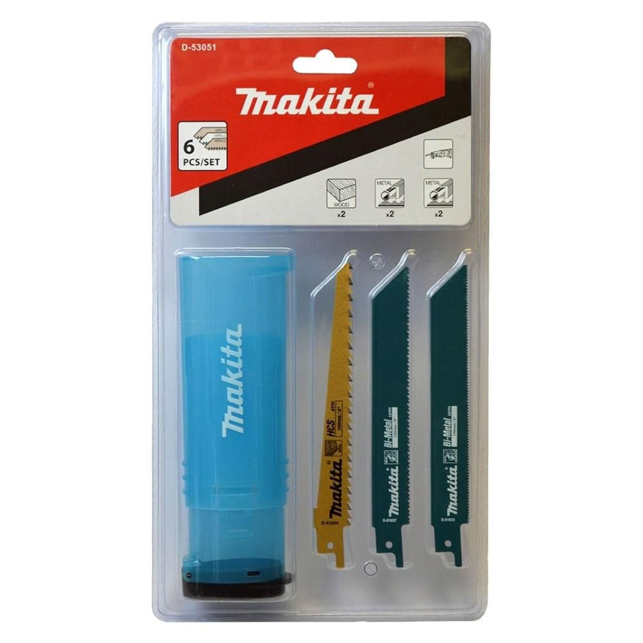 Juego Seguetas P/metal-madera 6 Pzas C/estuche Makita