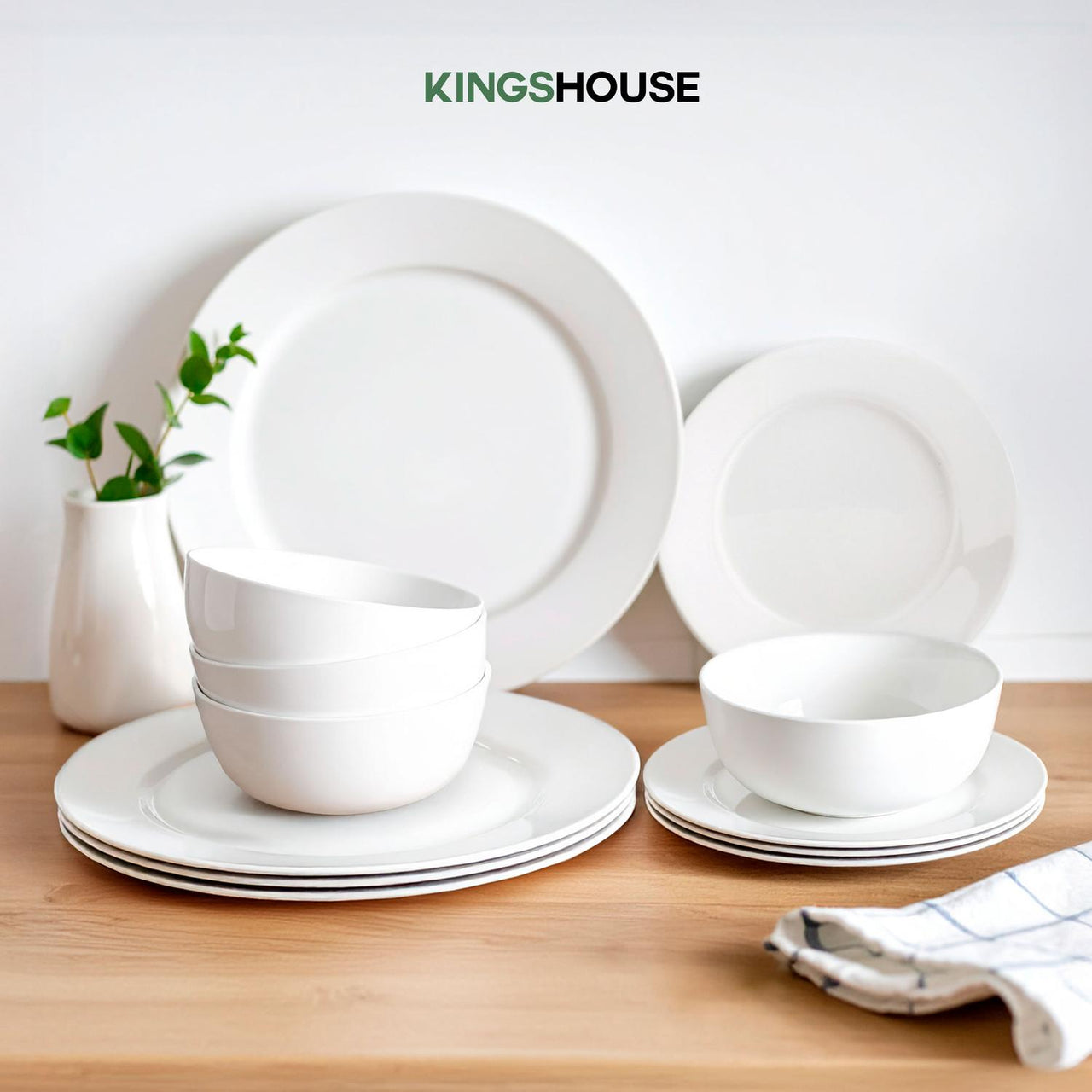 24 Piezas Juego Loza Blanco Vajilla Blanca Set De Vajilla 24 Piezas Set 24 Piezas Vajilla