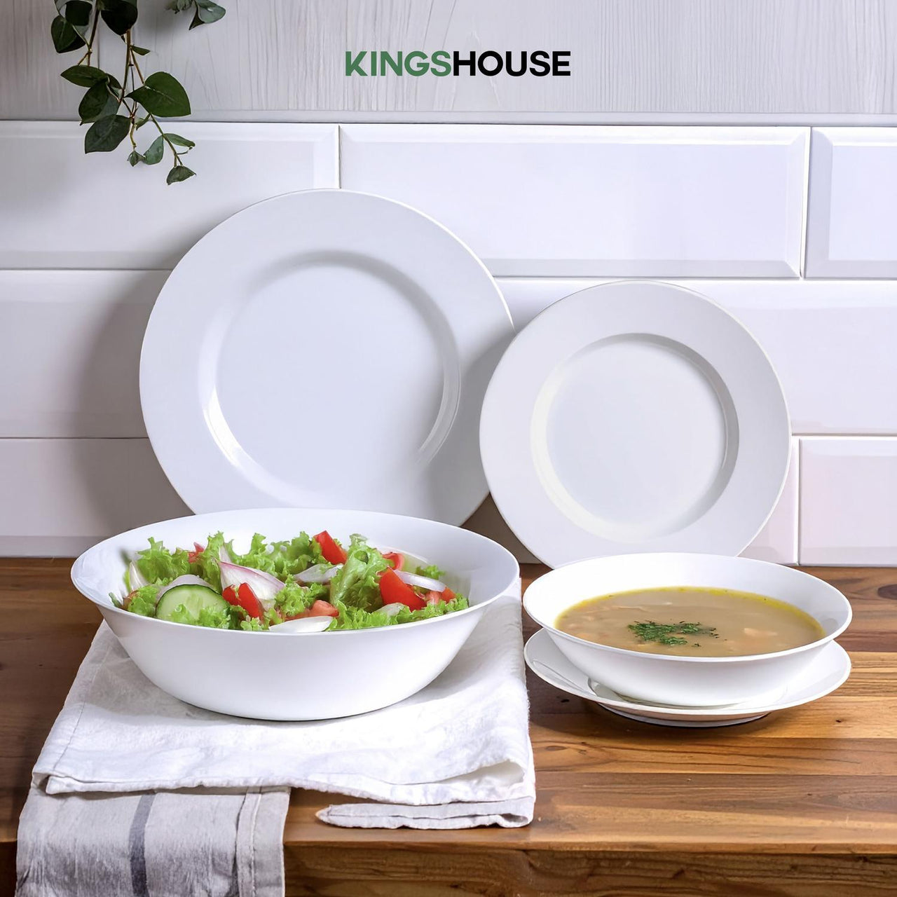 Juego Vajilla de Opalina Moderna 25 Piezas 6 personas