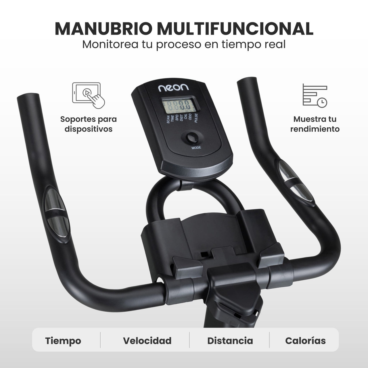Kit Bicicleta Spinning + Cuerdas Saltar + Cintas Deportivas