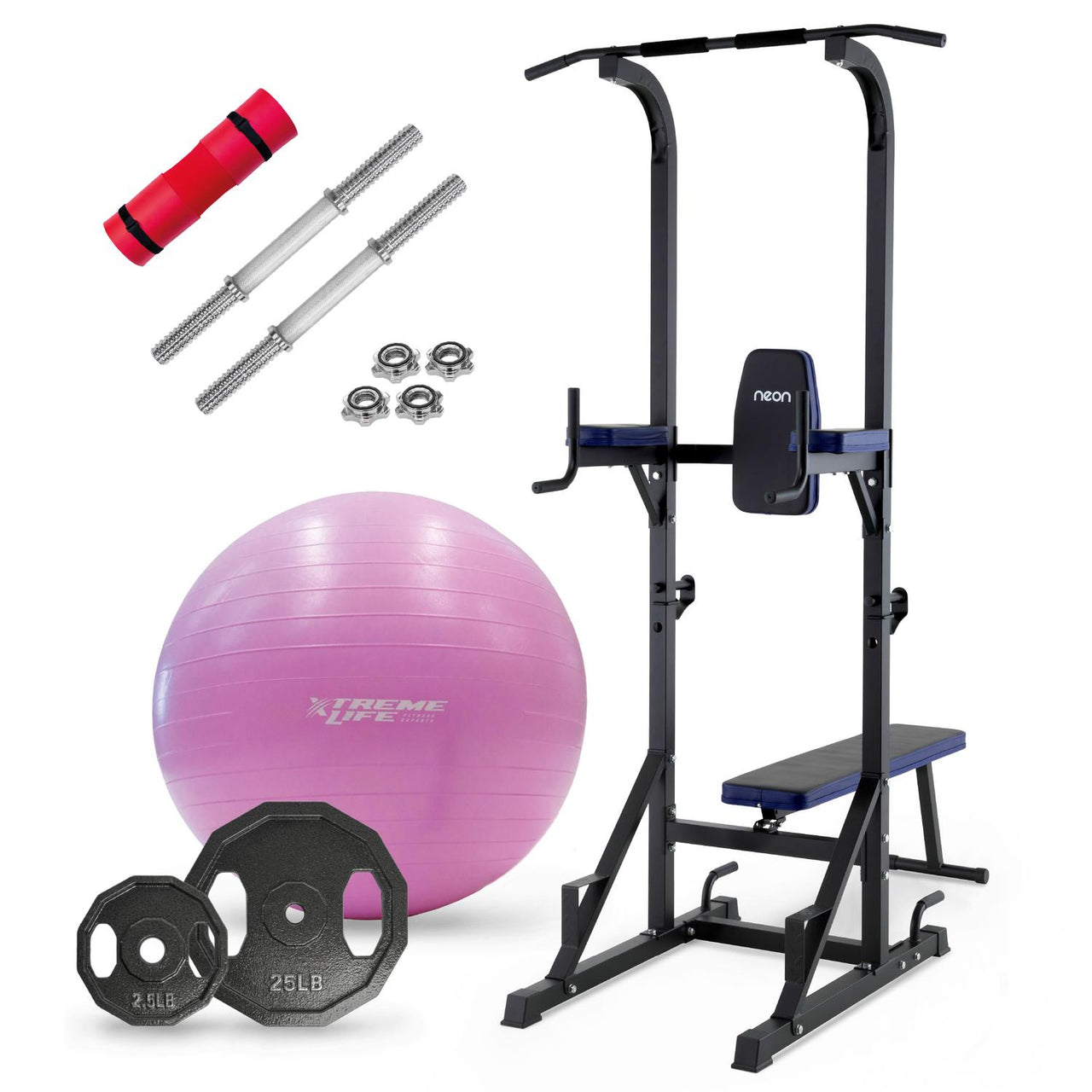 Kit Gym en Casa Torre de Musculación Pesas Crossfit Yoga