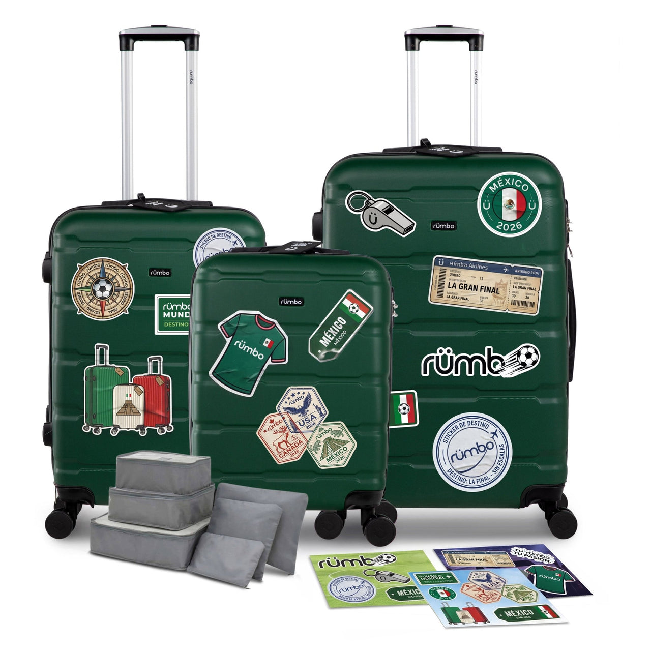 Maletas de Viaje 20”, 24” y 28” con Stickers Futbol