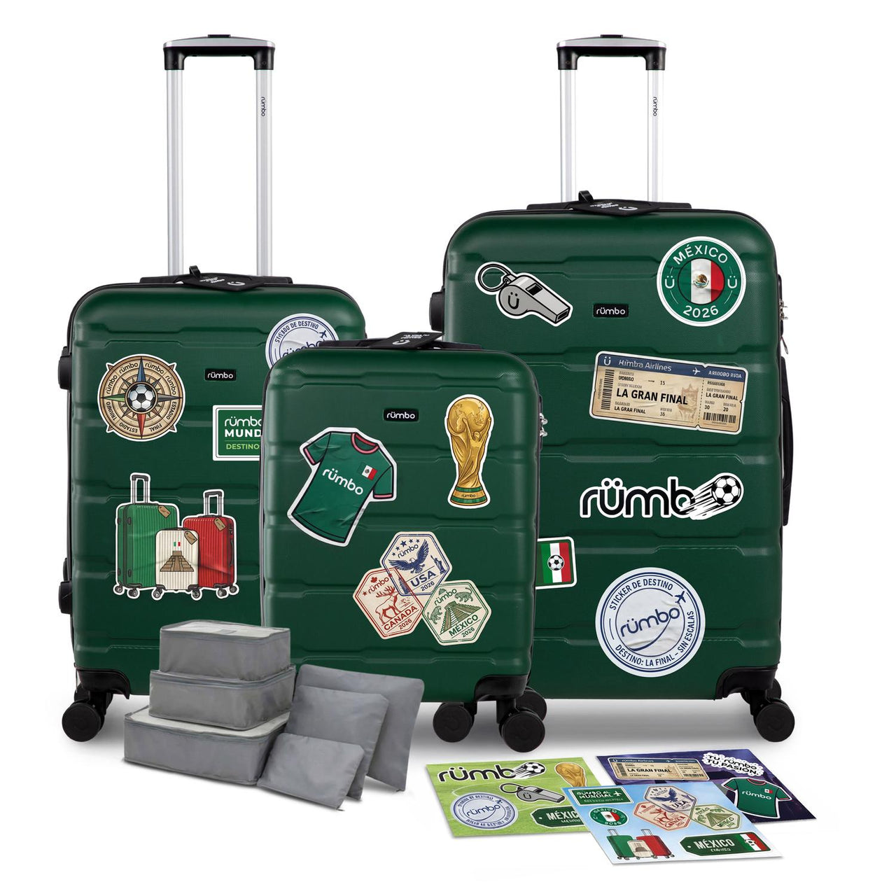 Maletas de Viaje 20”, 24” y 28” con Stickers Futbol