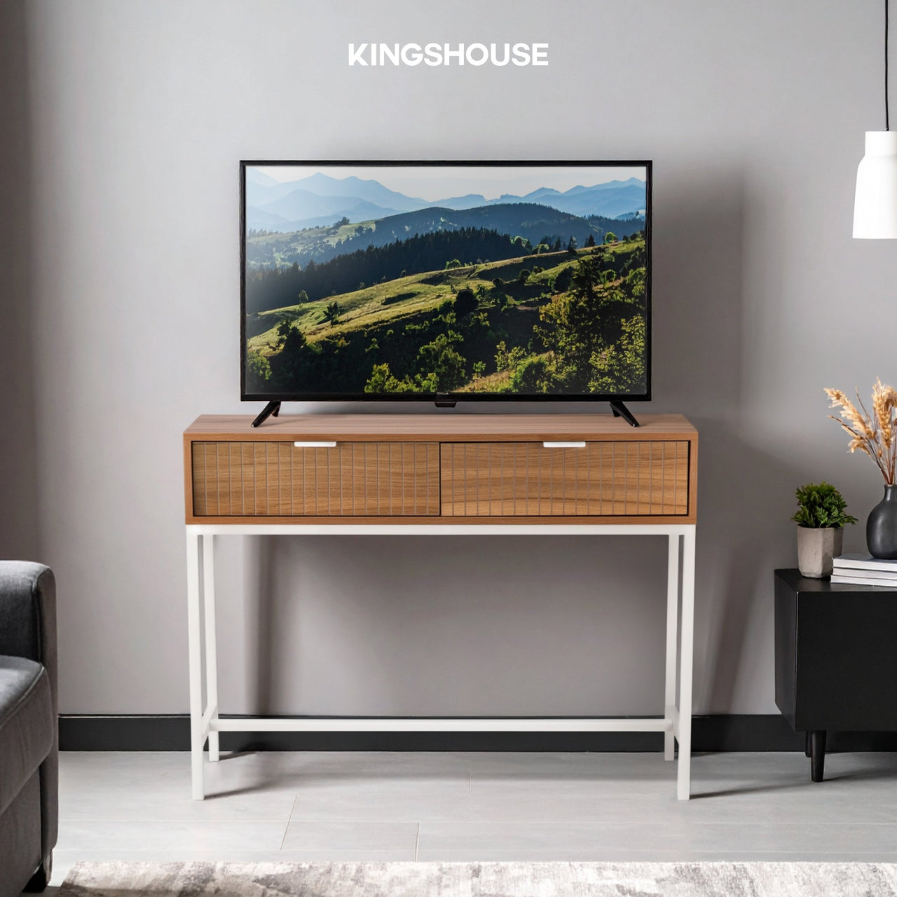 Mesa Consola Recibidor Clara Para Sala Recámara Minimalista