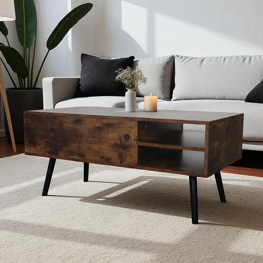Mesa De Centro Elevable Sala Almacenamiento Interno ModernaTABL - COFFE1 - MAD