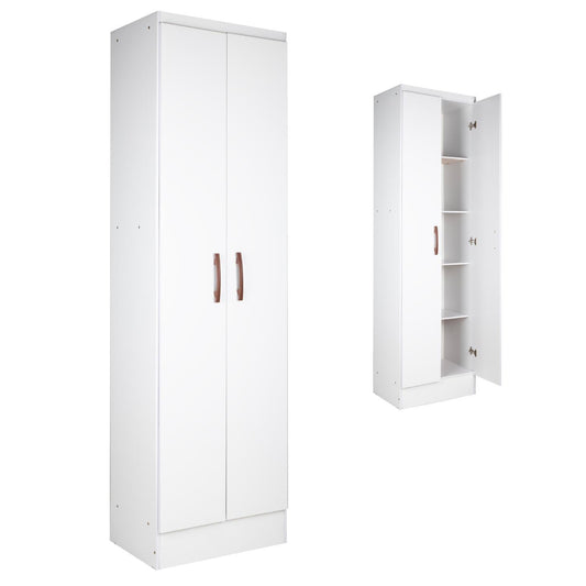 Mueble Armario Closet Multiuso 2 Puertas + Estantes Mdp CasaDRESMULTI2 - BLA