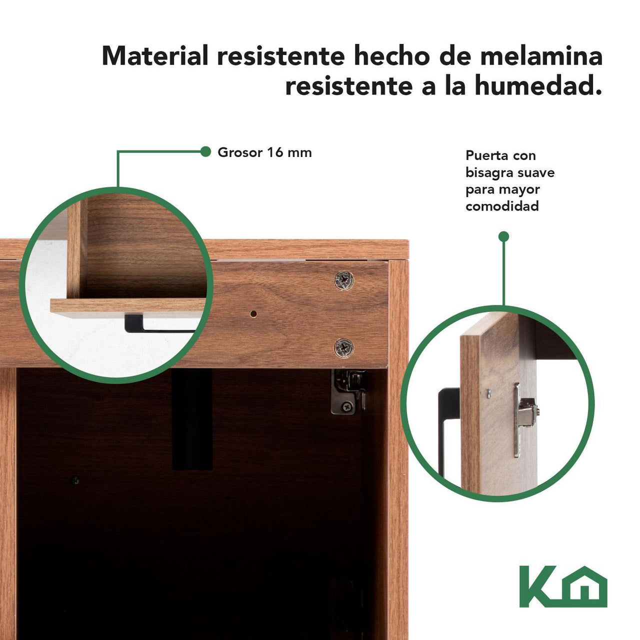 Mueble Gabinete Para Baño Con Ovalin y Monomando