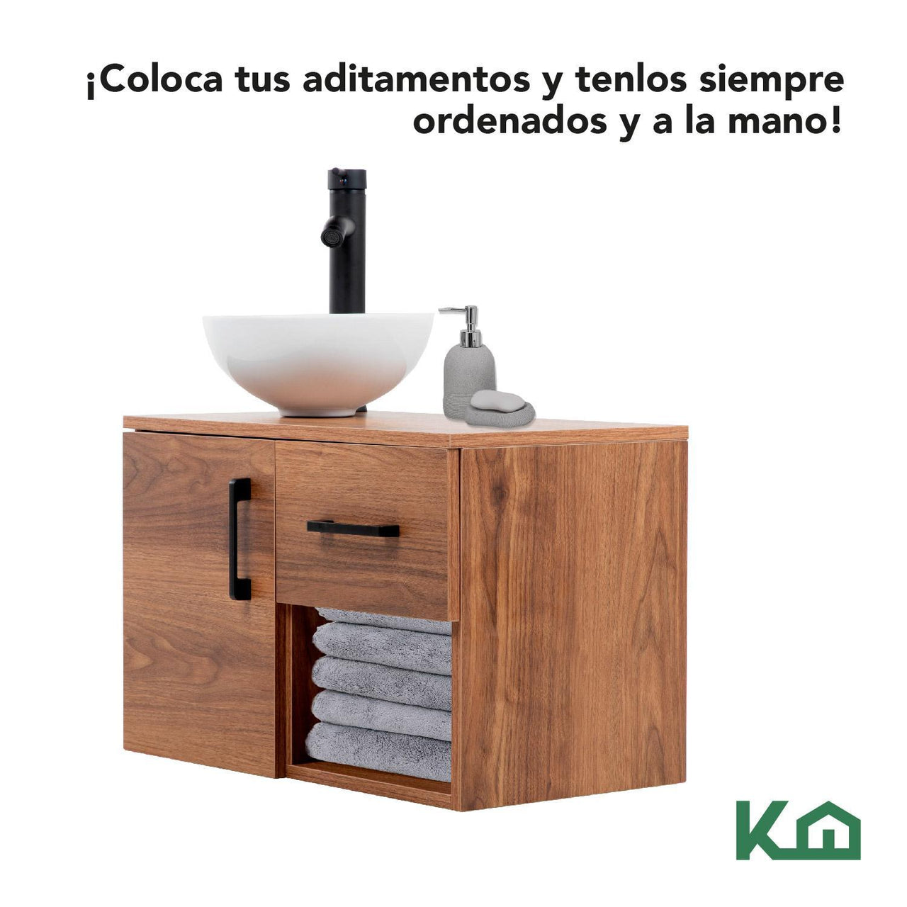 Mueble Kit Para Baño Gabinete Organizador Lavamano Monomando