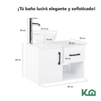 Thumbnail for Mueble Kit Para Baño Gabinete Organizador Lavamano Monomando