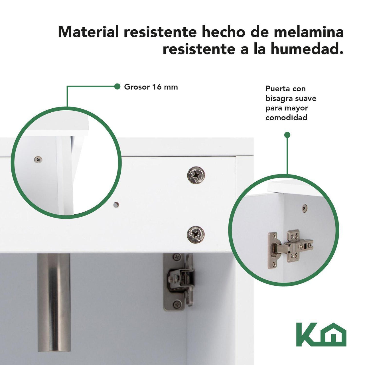 Mueble Kit Para Baño Gabinete Organizador Lavamano Monomando