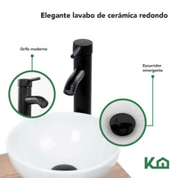Thumbnail for Mueble Kit Para Baño Gabinete Organizador Lavamano Monomando