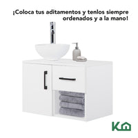 Thumbnail for Mueble Kit Para Baño Gabinete Organizador Lavamano Monomando