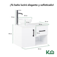 Thumbnail for Mueble Kit Para Baño Gabinete Organizador Lavamano Monomando