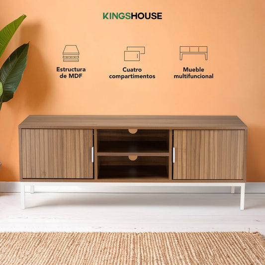 Mueble Para TV Centro De Entretenimiento Clara Pantalla 55”TABL - CLARA3L - MAD