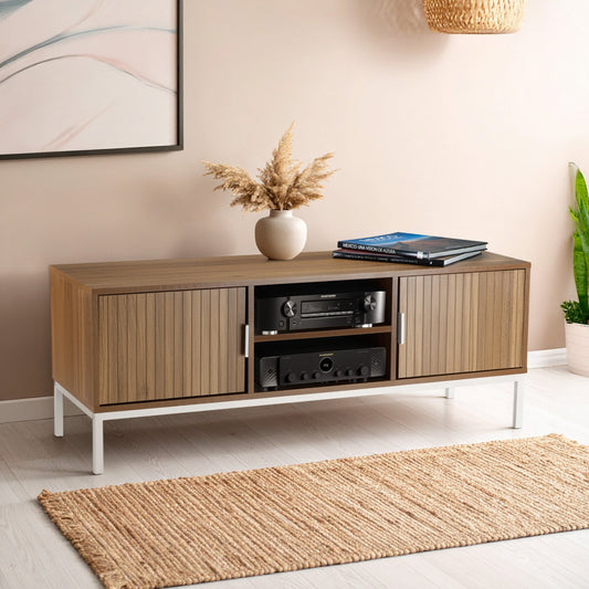 Mueble Para TV Centro De Entretenimiento Clara Pantalla 55”TABL - CLARA3L - MAD