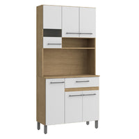 Thumbnail for Mueble Rack Cocina Multiuso Alacena 6 Repisas Madera Estante