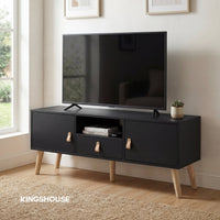 Thumbnail for Mueble TV 55” Estilo Moderno con Repisas Prácticas