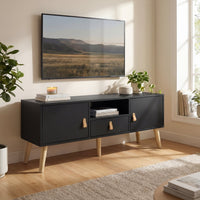 Thumbnail for Mueble TV 55” Estilo Moderno con Repisas Prácticas