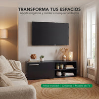 Thumbnail for Mueble TV 55” con Almacenamiento Moderno de Madera