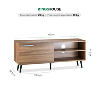 Thumbnail for Mueble TV 55” con Repisas Diseño Moderno Funcional