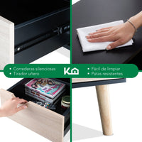 Thumbnail for Mueble TV 50” con Almacenamiento Moderno de Madera
