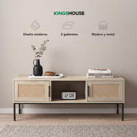 Thumbnail for Mueble TV 60” Centro de Entretenimiento Madera Moderno