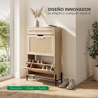 Thumbnail for Mueble Zapatero Armario Organizador con 2 Niveles 14 Pares