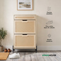 Thumbnail for Mueble Zapatero Armario Organizador con 2 Niveles 14 Pares