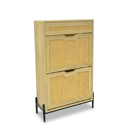 Mueble Zapatero Armario Organizador con 2 Niveles 15 ParesSH2RATN-MAD