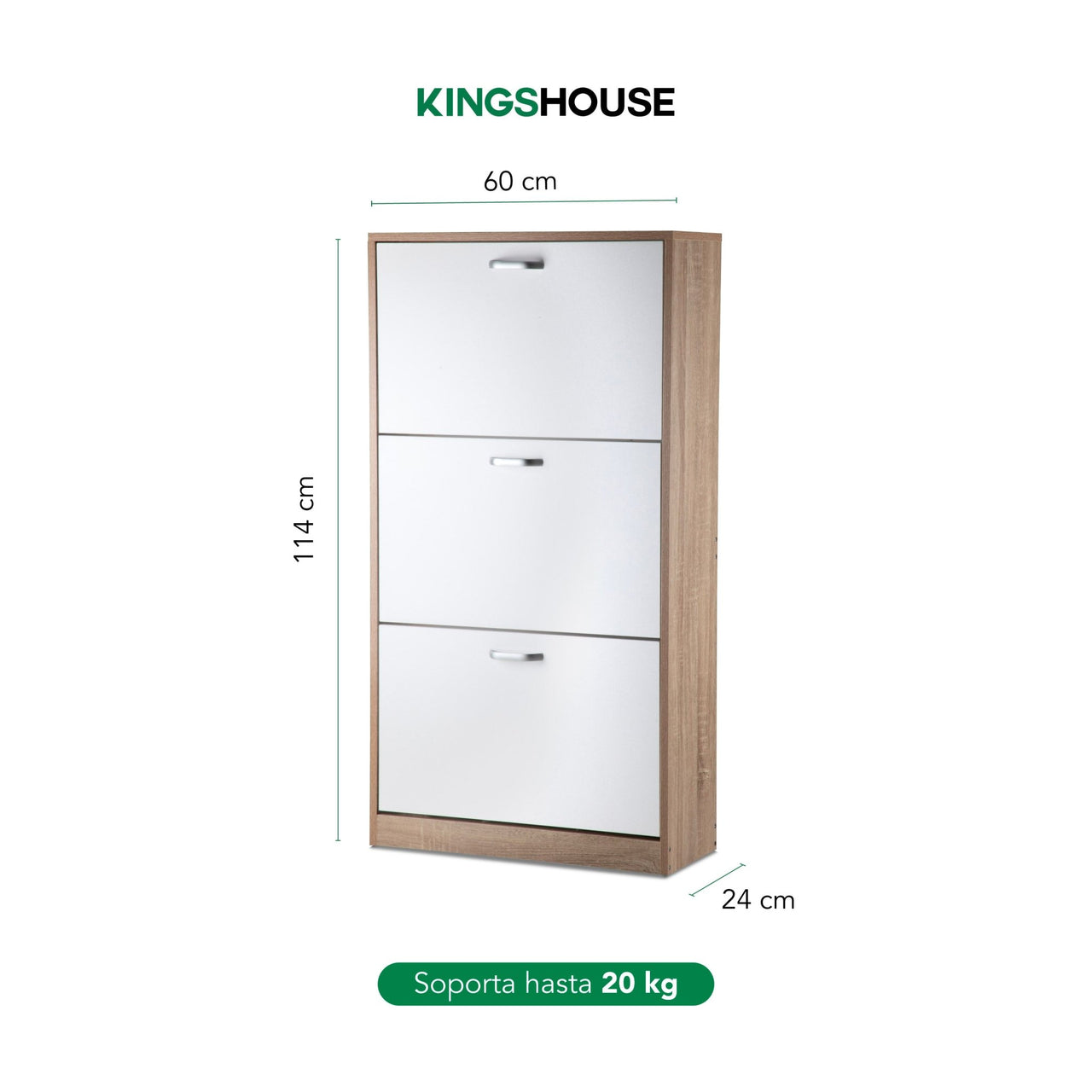 Mueble Zapatero Grande Organizador 3 Cajones Compacto