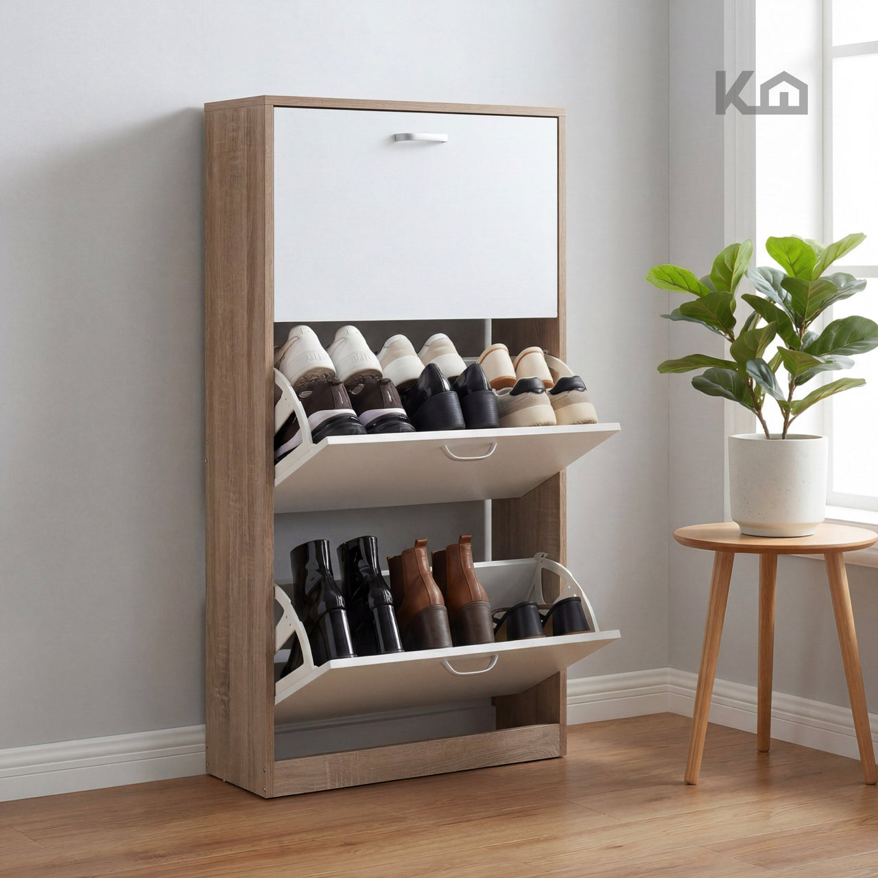 Mueble Zapatero Grande Organizador 3 Cajones Compacto