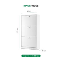 Thumbnail for Mueble Zapatero Grande Organizador 3 Cajones Compacto