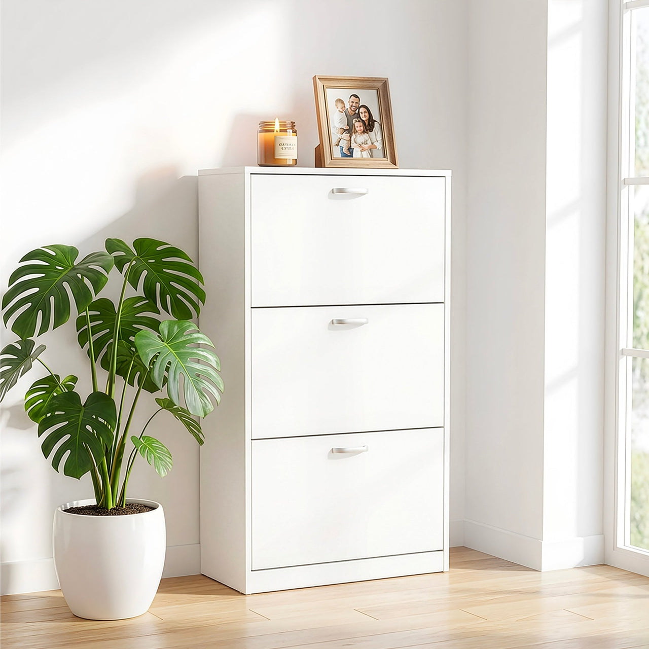 Mueble Zapatero Grande Organizador 3 Cajones Compacto
