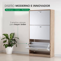 Thumbnail for Mueble Zapatero Grande Organizador 3 Cajones Compacto