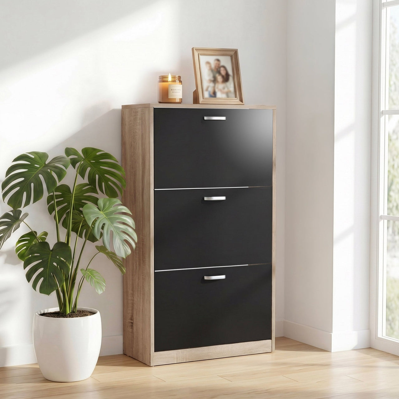 Mueble Zapatero Grande Organizador 3 Cajones Compacto