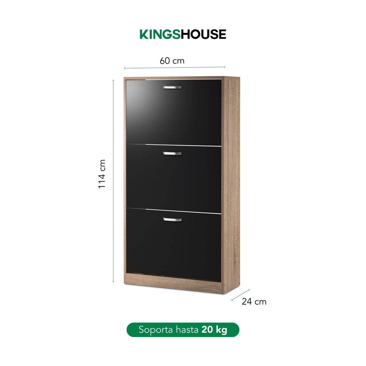 Mueble Zapatero Grande Organizador 3 Cajones Compacto
