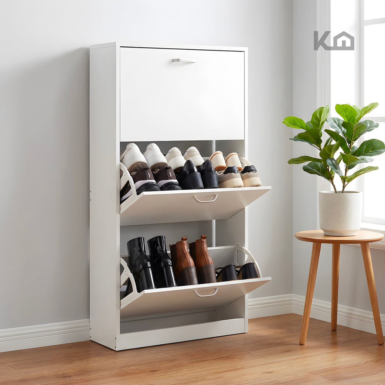 Mueble Zapatero Grande Organizador 3 Cajones Compacto