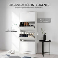 Thumbnail for Mueble Zapatero Organizador Calzado 4 Cajones Madera