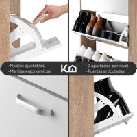 Thumbnail for Mueble Zapatero Organizador Calzado 4 Cajones Madera