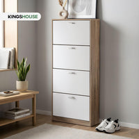 Thumbnail for Mueble Zapatero Organizador Calzado 4 Cajones Madera