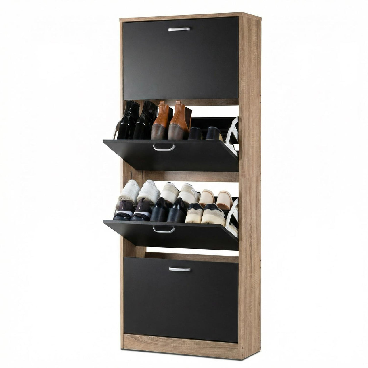 Mueble Zapatero Organizador Calzado 4 Cajones Madera