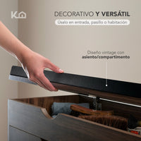 Thumbnail for Mueble Zapatero Organizador Zapatos con Taburete