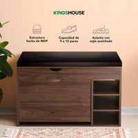 Thumbnail for Mueble Zapatero Organizador Zapatos con Taburete