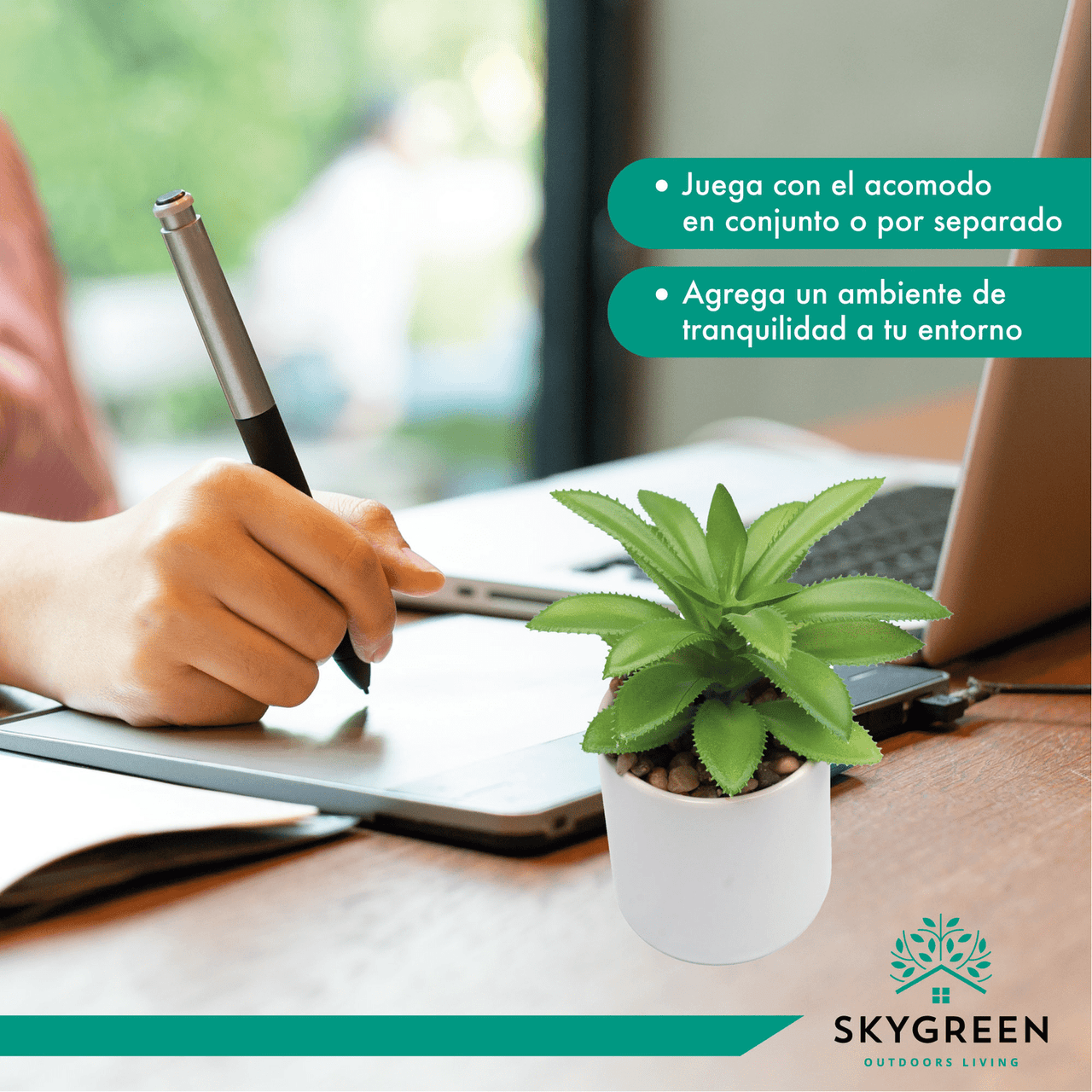 Paquete De 6 Plantas Pequeñas Artificiales Decoracion Hogar