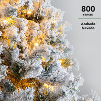 Thumbnail for Pino de Navidad Nevado 1.80 m con 800 Ramas Decoración